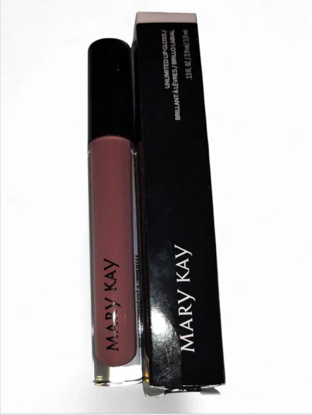 NIB Mary Kay Unlimited Lip Gloss - Mauve Pink (Full Size)